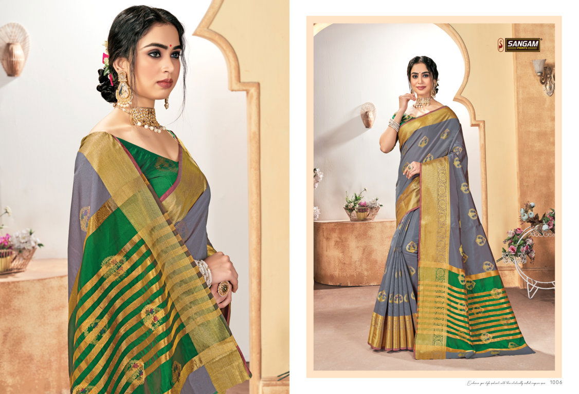 Sangam Vaishnavi Handloom  Latest Fancy Designer Silk Sarees Collection